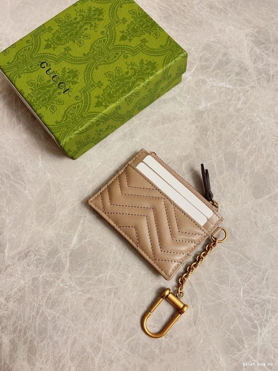 First bag ru Marmont Gucci keychain wallet GG 0814